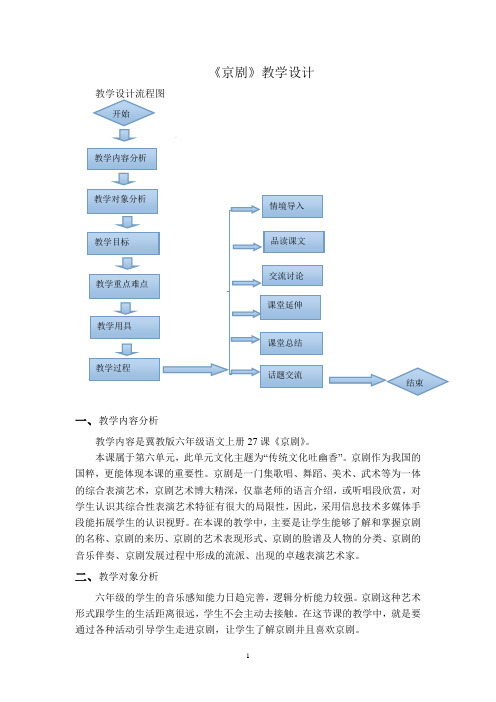 《京剧》教学设计1