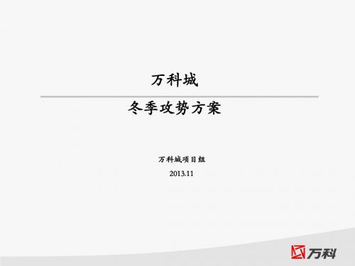 万科城12年冬季攻势