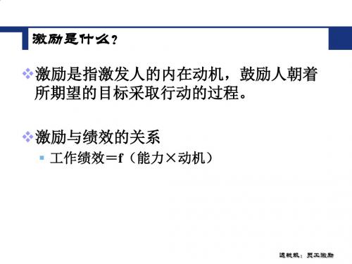 激励理论与激励技巧PPT(62张)