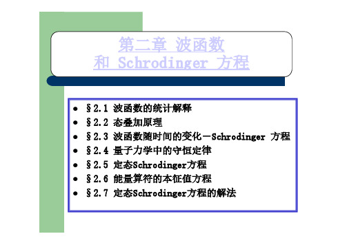 同济大学 量子力学课件 第二章