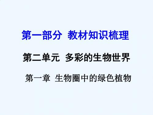 2017年中考生物第一轮教材知识梳理课件5