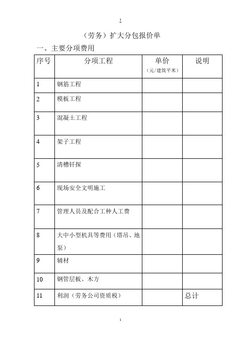 劳务扩大承包合同