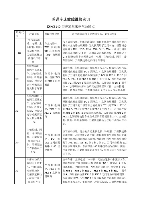 c6140普通车床故障维修案例
