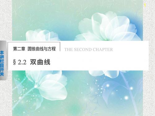 【语文版】中职数学拓展模块：2.2《双曲线的标准方程和性质》课件(1)