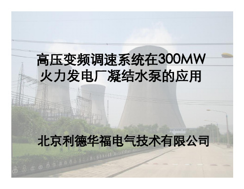 凝结水泵高压变频器应用演讲资料