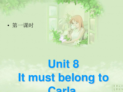 课时夺冠九年级英语全册-Unit 8 It must belong to Carla Section