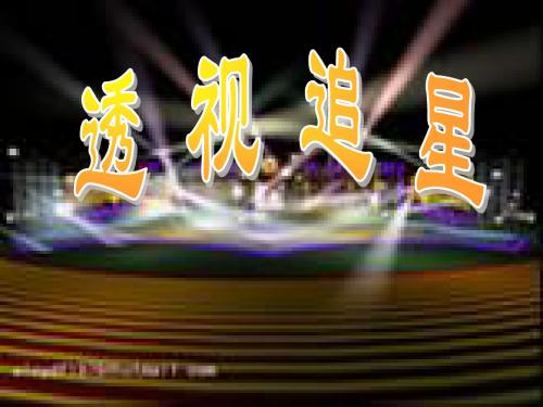 透视追星ppt
