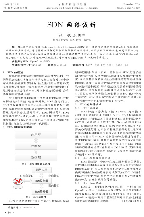 sdn网络浅析