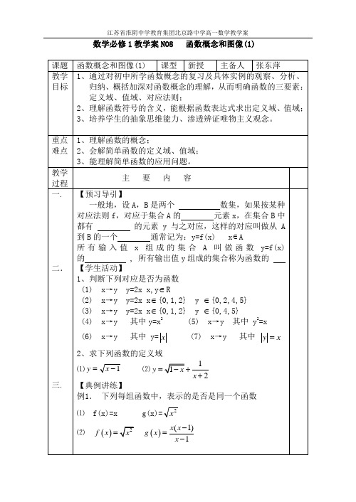 函数概念和图像(1)