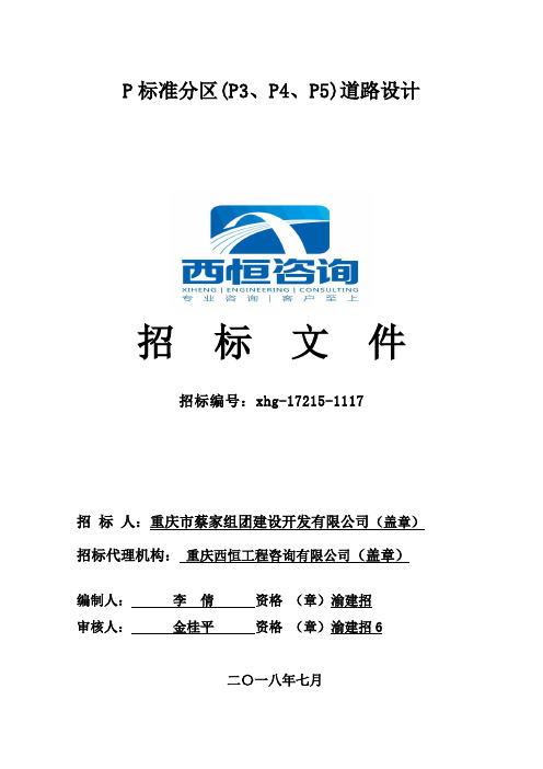 P标准分区P3P4P5道路设计