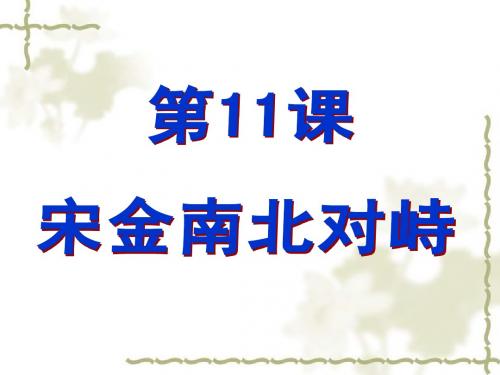 第11课 宋金南北对峙