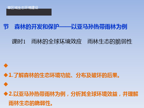 森林的开发和保护——以亚马孙热带雨林为例PPT课件(上课用)35 人教课标版