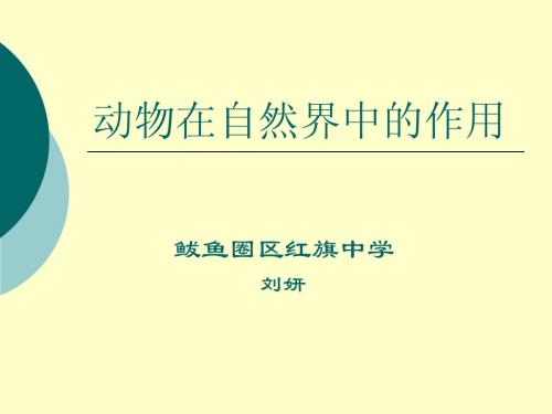 八年级生物上册动物在自然界中的作用课件gaihou