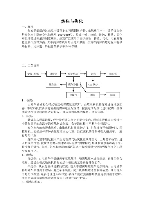 炼焦与焦化