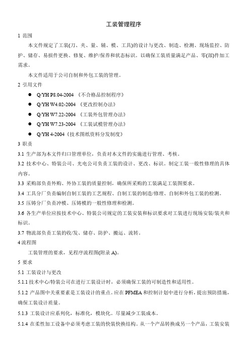 工装管理程序(参考)