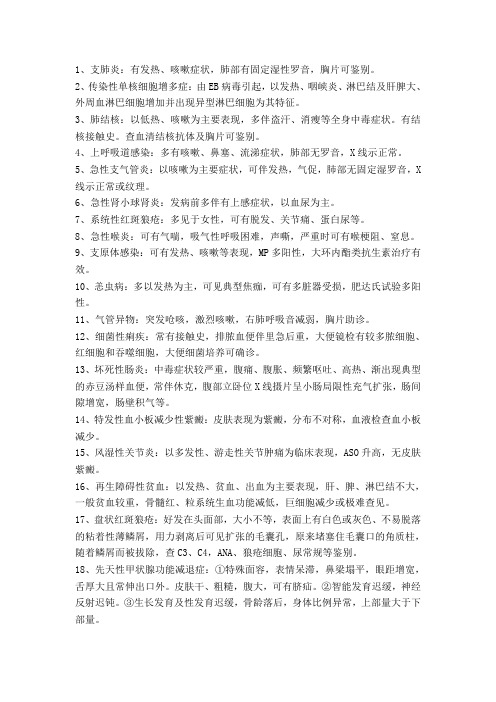 临床医学鉴别诊断