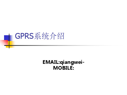 GPRS和EDGE系统介绍精品PPT课件