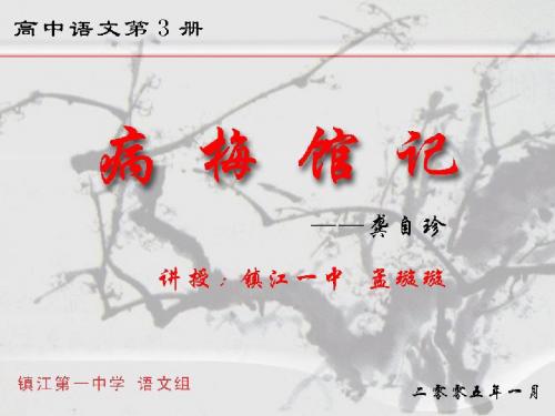 病梅馆记