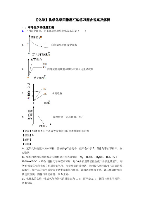 【化学】化学化学图像题汇编练习题含答案及解析