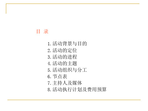 2011国际大师对话梅溪湖活动策划案