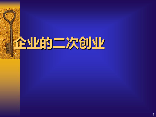 《如何进行二次创业》PPT课件