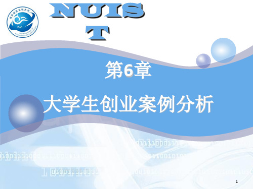 大学生创业教育教程-【本科课程PPT】-第六章创业案例