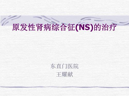 原发性肾病综合征(NS