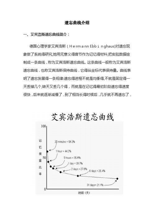 遗忘曲线介绍