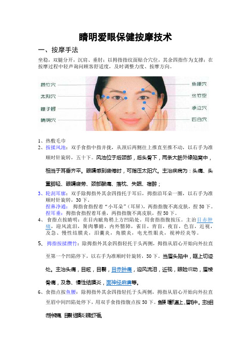 睛明十穴保健按摩技术