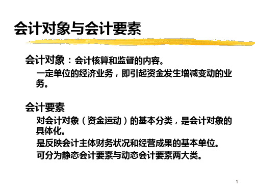 财务会计与管理知识等式分析要素