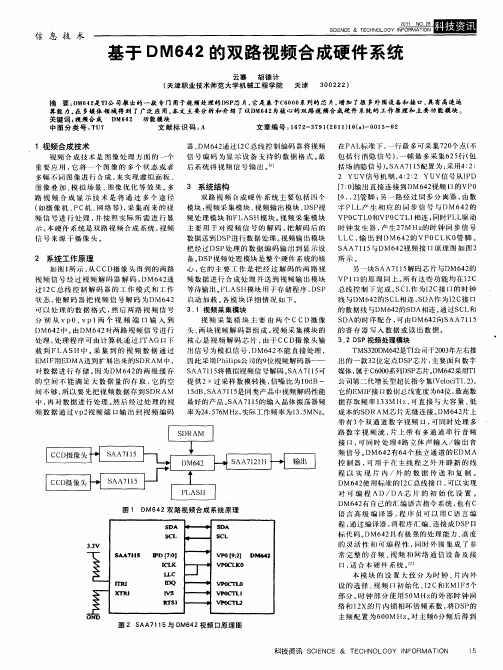 基于DM642的双路视频合成硬件系统