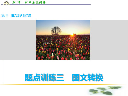 《新步步高》高考语文(全国通用)考前三个月二轮课件：表达与写作 第1章语言表达和运用 题点训练三图文转