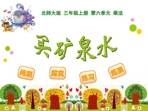 《买矿泉水》乘法PPT课件