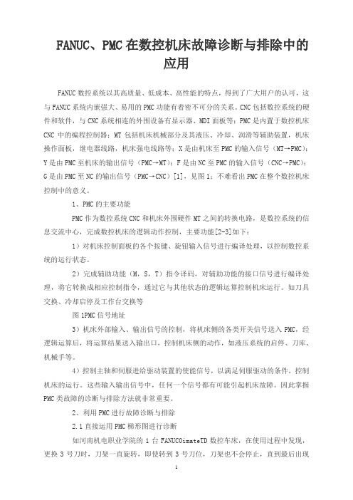 FANUC、PMC在数控机床故障诊断与排除中的应用