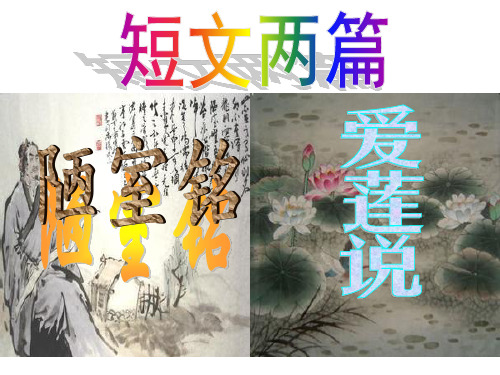 人教新编部编版七年级语文下册 第16课 陋室铭
