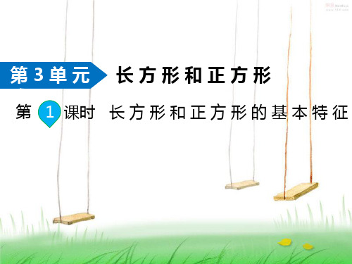 苏教版数学三年级上册第1课时 长方形和正方形的基本特征课件