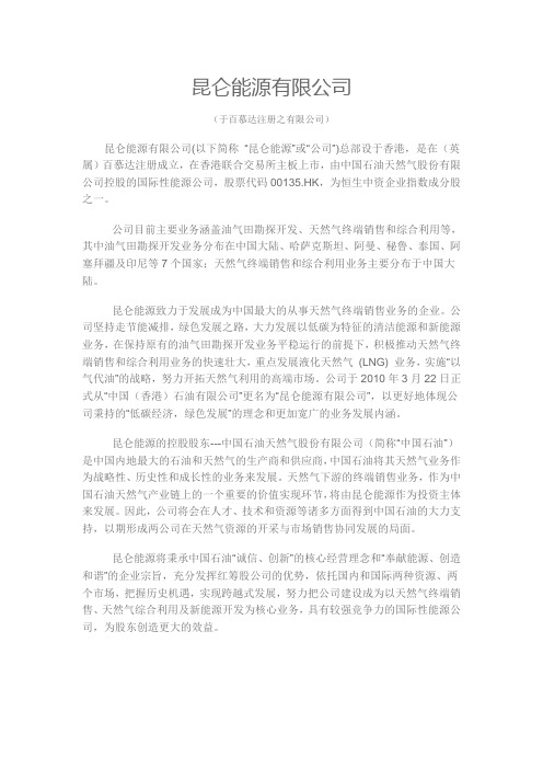 昆仑公司简介