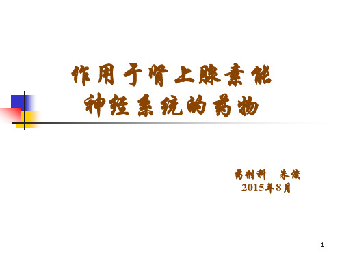 肾上腺素能受体药物