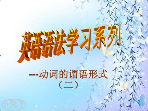 高中11种谓语形式(2)