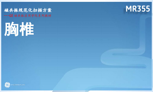 GE 1.5T MR 胸椎规范化扫描方案 (NXPowerLite)