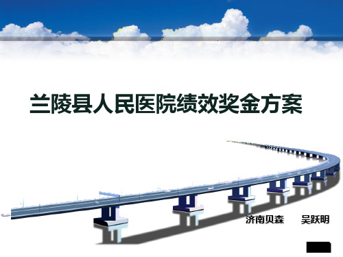 某人民医院绩效奖金方案