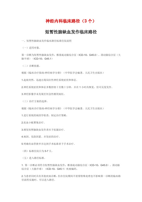 神经内科临床路径(3)