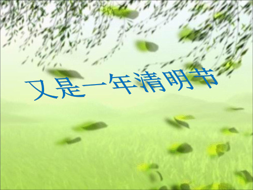 清明节作文指导ppt课件3