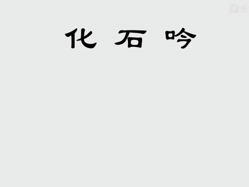 人教版七上语文化石吟课件(2)