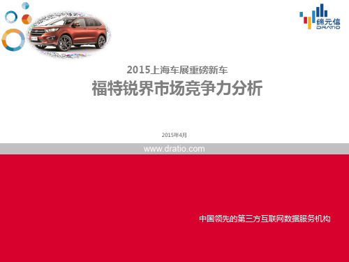 2015上海车展重磅新车福特锐界市场竞争力分析