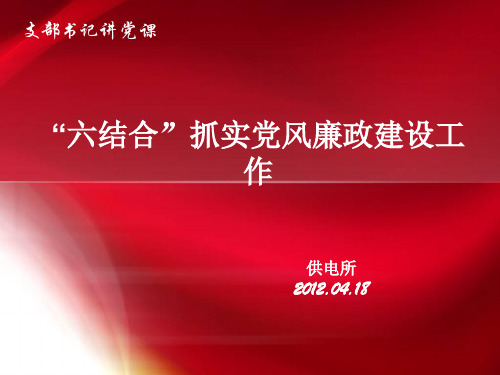 支部书记讲党课