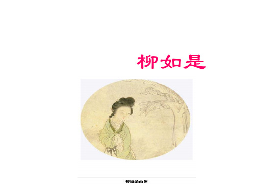 中国古代文学史-柳如是