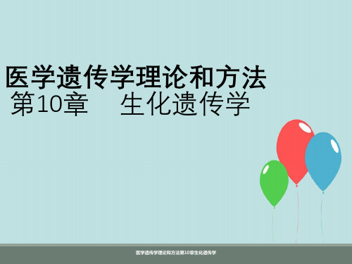 医学遗传学理论及方法第10章生化遗传学