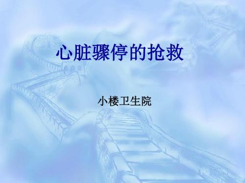 心脏骤停的抢救