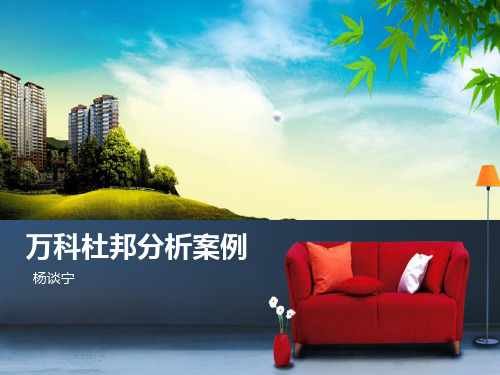 杜邦分析法 万科